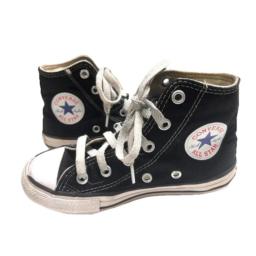 Converse Chuck Taylor All Star High Top Black Youth Size 12 Lace Up Sneaker